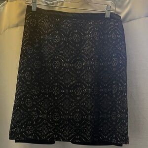 Forever 21 Black Lace A-Line Skirt